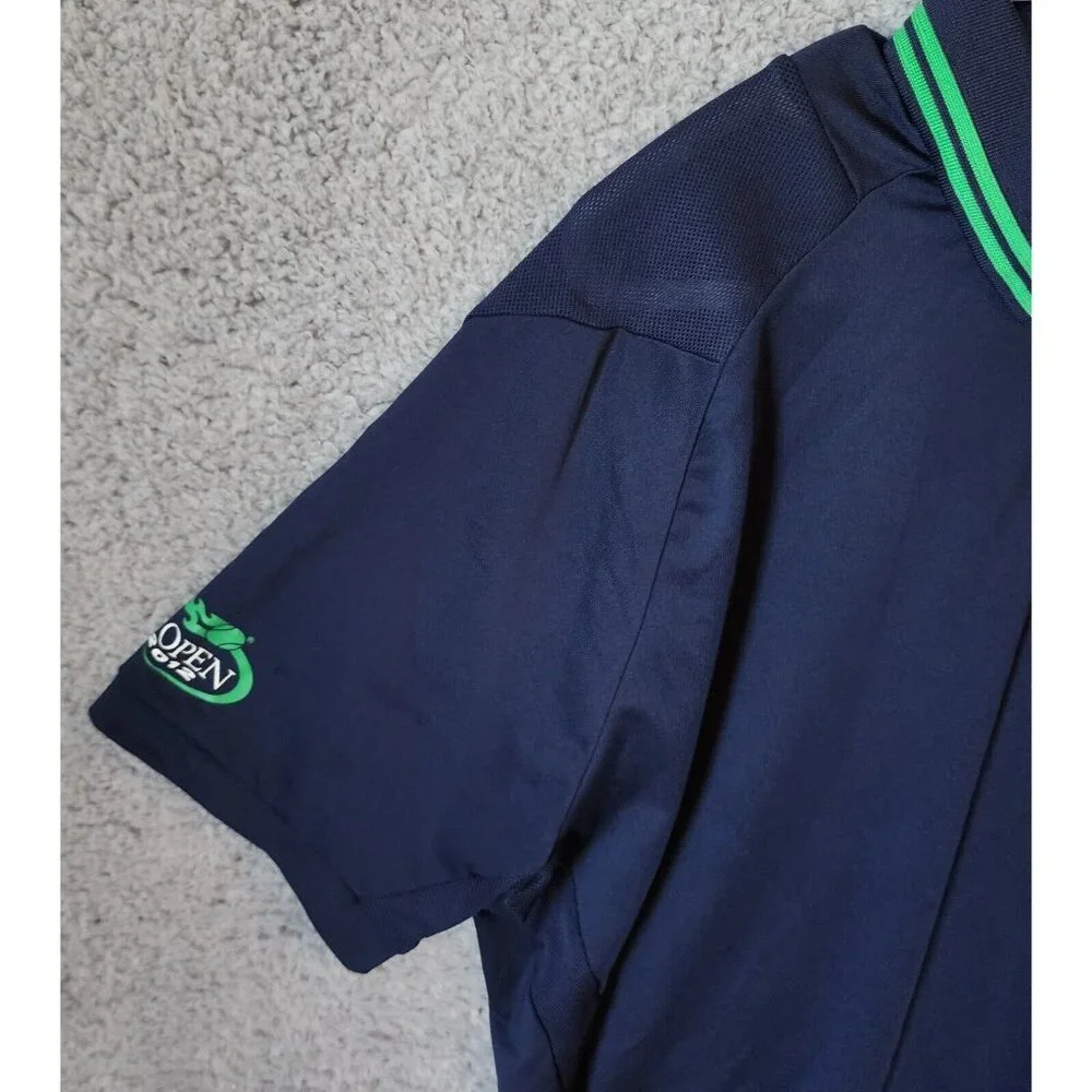Polo‎ Ralph Lauren US OPEN 2012 Big Pony Snap Collar Navy Polo Shirt Size XL